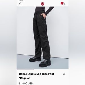 Lululemon Dance Studio pant